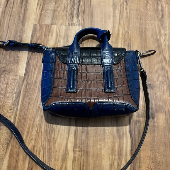 3.1 Phillip Lim black, brown and blue crossbody, EUC - Picture 4 of 6